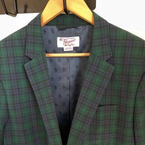 Original Penguin by Munsing Wear Plaid Suit Jacket - Men's XL